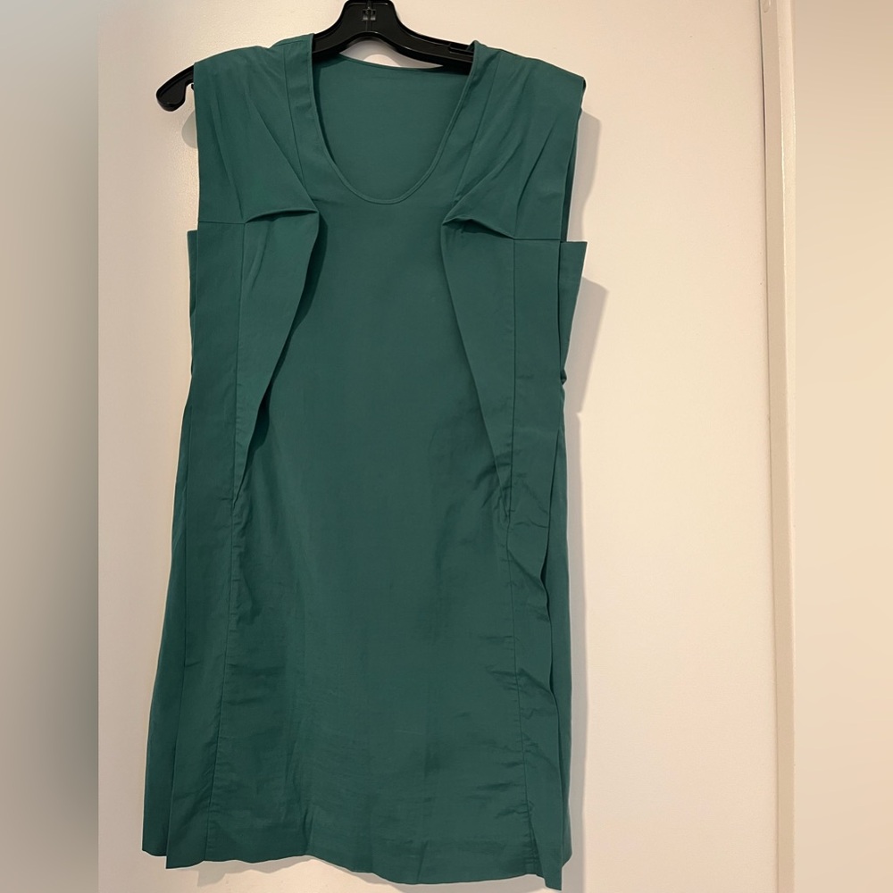 JNBY Green Dress with Placket Detail Size Medium